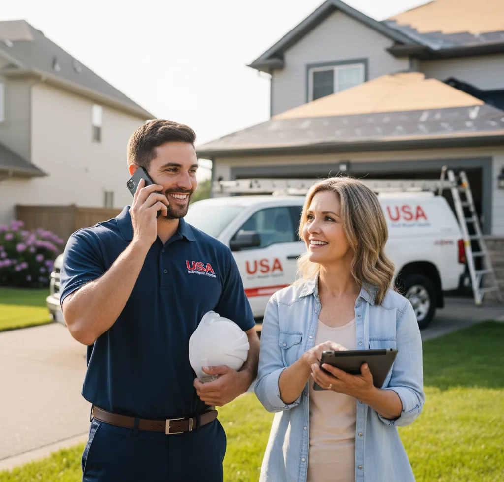 USA Roof Repair Experts customer support in Broadway
